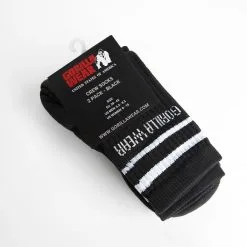 Gorilla Wear Crew Socks 2-Pack, Black -Udstyr og tilbehør butik 992069004R Gorilla Wear Crew Socks 2 Pack Black sept22 3