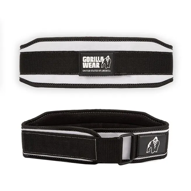 Gorilla Wear Gear 4 Inch Women´s Lifting Belt, Black/white 3 Gorilla Wear Gear 4 Inch Women´s Lifting Belt, Black/white