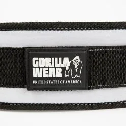 Gorilla Wear Gear 4 Inch Women´s Lifting Belt, Black/white 9 Gorilla Wear Gear 4 Inch Women´s Lifting Belt, Black/white -Udstyr og tilbehør butik 998019010R 4inch Womens lifting belt bw 03 0522