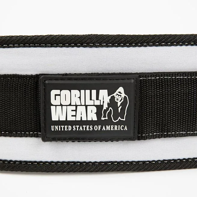 Gorilla Wear Gear 4 Inch Women´s Lifting Belt, Black/white 5 Gorilla Wear Gear 4 Inch Women´s Lifting Belt, Black/white - Billede 3