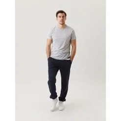 BJØRN BORG Centre T-shirt, Light Grey Melange -Udstyr og tilbehør butik 9999 1434 90741R BJORN BORG Centre T shirt Light Grey Melange 04 jan23