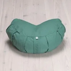 YOGIRAJ Meditation Cushion Crescent, Moss Green