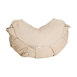 YOGIRAJ Meditation Cushion Crescent, Beach Beige