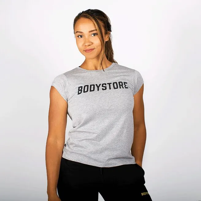 Bodystore.dk Bodystore Women Logo Tee, Grey 4 Bodystore.dk Bodystore Women Logo Tee, Grey - Billede 2