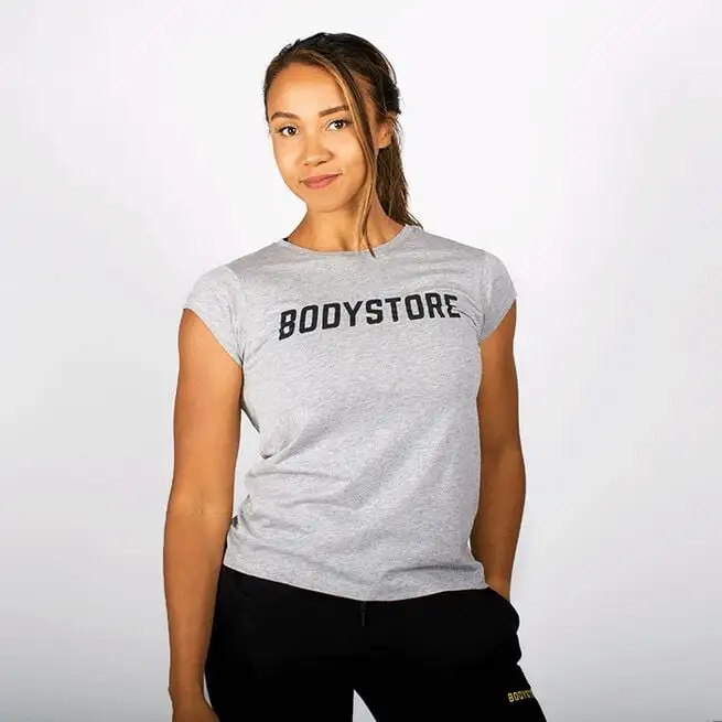 Bodystore.dk Bodystore Women Logo Tee, Grey 8 Bodystore.dk Bodystore Women Logo Tee, Grey - Billede 6