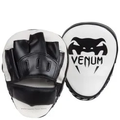 Venum Light Focus Mitts, White/Black (Pair) -Udstyr og tilbehør butik EU VENUM 1119 Venum Light Focus Mitts WhiteBlack 01 maj22 1