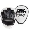 Venum Light Focus Mitts, White/Black (Pair) -Udstyr og tilbehør butik EU VENUM 1119 Venum Light Focus Mitts WhiteBlack 01 maj22