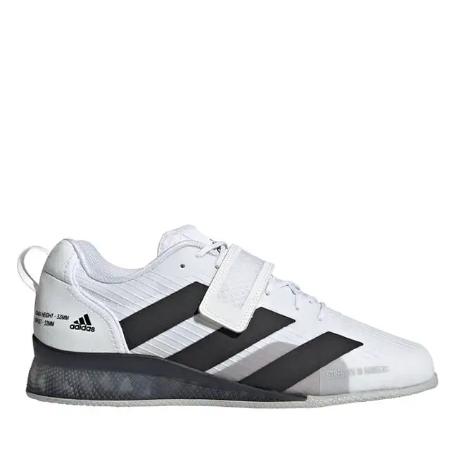 Adidas Adipower Weightlifting III, White/Black/Grey 3 Adidas Adipower Weightlifting III, White/Black/Grey