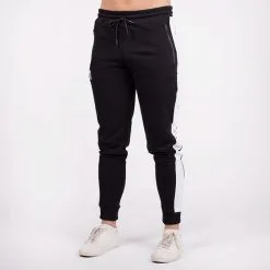 Star Nutrition Gear Star Gym Joggers, Grey/White 39 Star Nutrition Gear Star Gym Joggers, Grey/White -Udstyr og tilbehør butik SNA1025 BLK R Star Gym Joggers Black 03 sep21