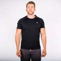 Star Nutrition Gear Star Tech Tee, Black -Udstyr og tilbehør butik SNA1042 BLK R STAR TECH TEE BLACK 02 0920
