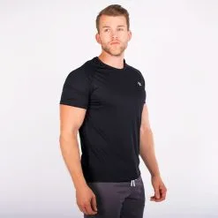 Star Nutrition Gear Star Tech Tee, Black -Udstyr og tilbehør butik SNA1042 BLK R STAR TECH TEE BLACK 03 0920