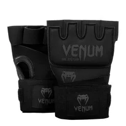 Venum Kontact Gel Glove Wraps, Black/Black