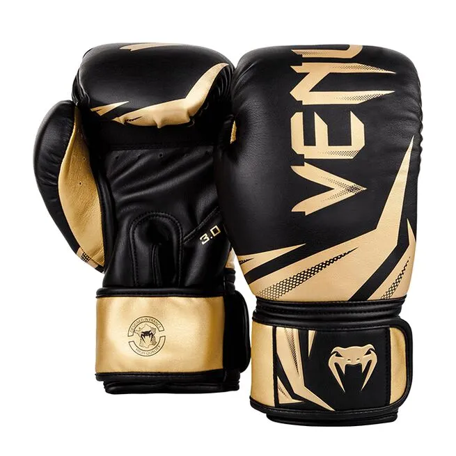 Venum Challenger 3.0 Boxing Gloves - Black/Gold 4 Venum Challenger 3.0 Boxing Gloves - Black/Gold - Billede 2