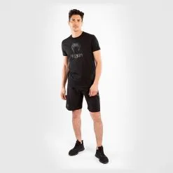 Venum Classic T-shirt, Black/Black -Udstyr og tilbehør butik VENUM 03526 114R Venum Classic T shirt Black Black 06 0522
