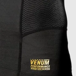 Venum G-Fit Rashguard, Long Sleeves, Black/Gold -Udstyr og tilbehør butik VENUM 03726 126R Venum G Fit Rashguard Long Sleeves Black Gold 07 0522