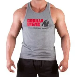 Gorilla Wear Classic Tank Top, Army Green -Udstyr og tilbehør butik classic tank top grey melange gorilla wear 1 1