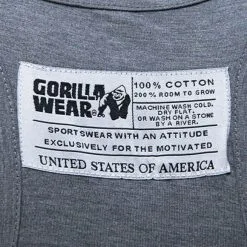 Gorilla Wear Classic Tank Top, Black -Udstyr og tilbehør butik classic tank top grey melange gorilla wear 3