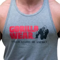 Gorilla Wear Classic Tank Top, Army Green -Udstyr og tilbehør butik classic tank top grey melange gorilla wear 4 1