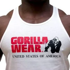 Gorilla Wear Classic Tank Top, Black -Udstyr og tilbehør butik classic tank top white gorilla wear 3