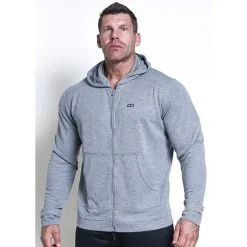 Chained Nutrition Gear Chained Zip Gym Hood, Grey