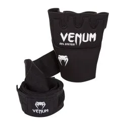 Venum Kontact Gel Glove Wraps, Black -Udstyr og tilbehør butik eu venum 0181 venum kontact gel glove wraps black 3
