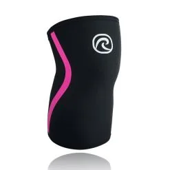 REHBAND Rx Knee Support 7 Mm X2 -Udstyr og tilbehør butik setrehband3 rx knee support 7 mm x2 Black Pink rehband 0320