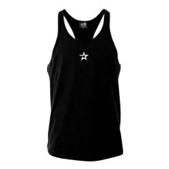 Star Nutrition Gear Star Nutrition Tank Top, Grey Melange -Udstyr og tilbehør butik sna1010 blkr star nutrition tank top black front 1
